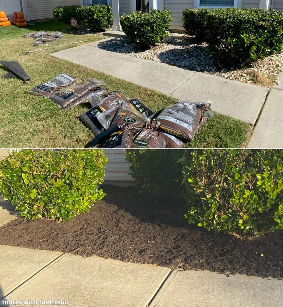 Expert landscape installation with custom design in Charlotte, NC by Hoovers Landscaping