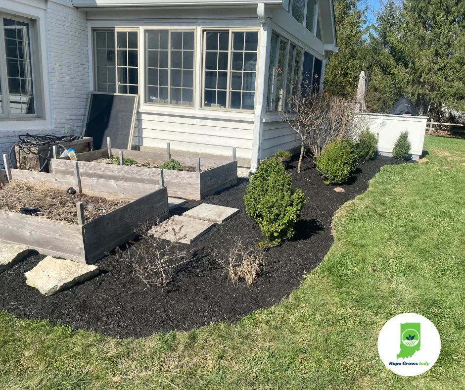 Custom yard maintenance for year-round maintenance in Sheridan, IN by Hope Grows Indy Landscaping