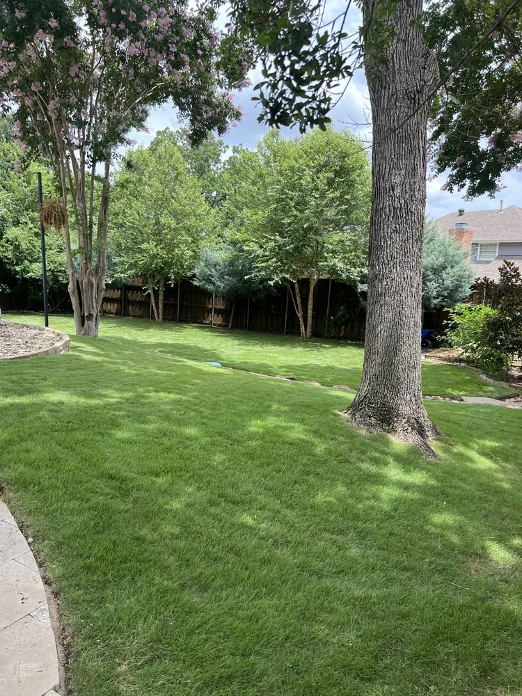 Professional landscape design for beautiful yards in Flower Mound, TX by Hope Lawns