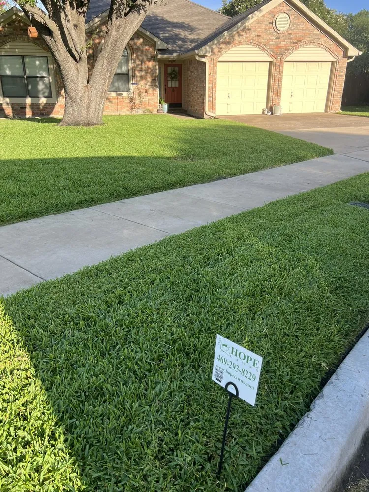 Custom residential landscaping for year-round maintenance across Flower Mound, TX - Hope Lawns