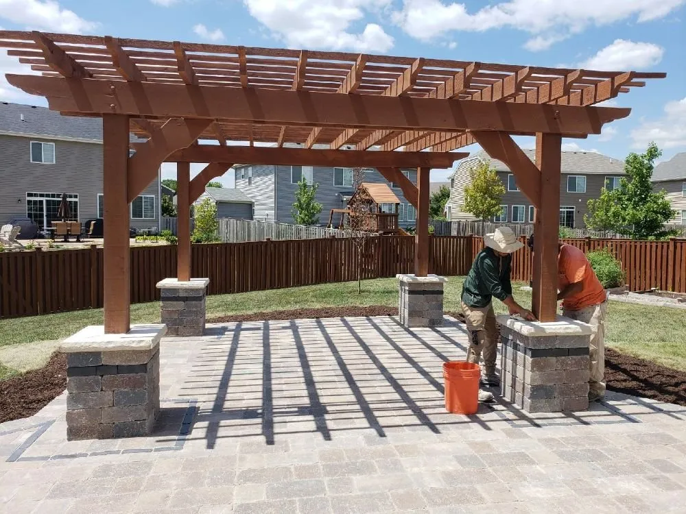 Custom outdoor landscaping in Aurora, IL by Hope's Landscaping