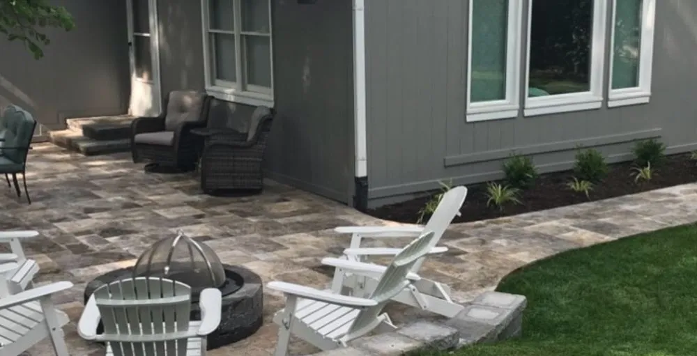 Professional landscape installation in Grandview, MO by Hopkins Hardscapes