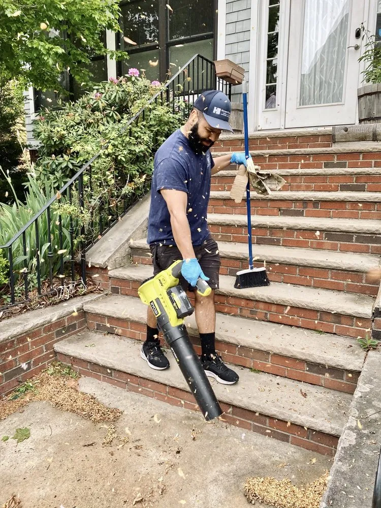 Affordable lawn mowing service for outdoor upgrades in Brighton, MA by Horgan Enterprises