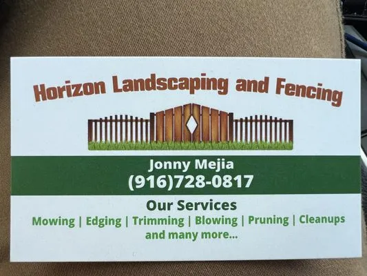 Horizon landscaping and fencing Logo