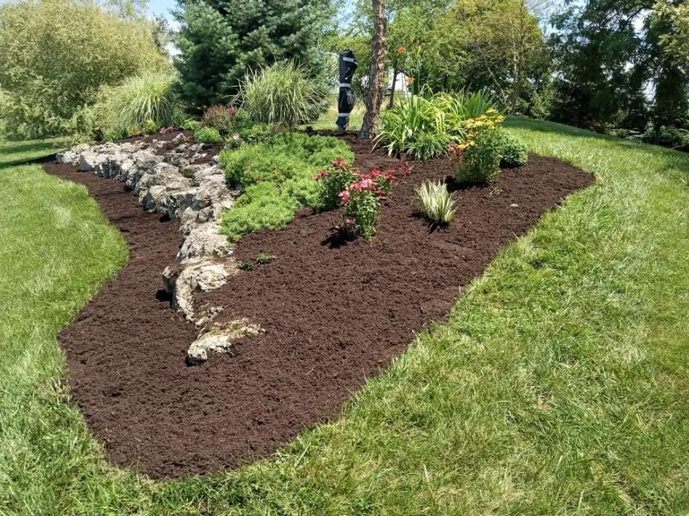 Professional yard cleanup service with custom design across Huron, OH - Hornes mowing and landscaping