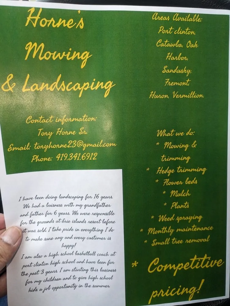 Reliable yard cleanup service in Huron, OH by Hornes mowing and landscaping