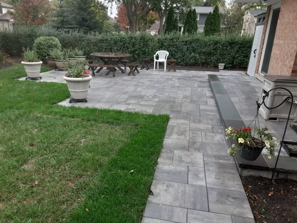 Professional landscape installation for homes in Glenview, IL by Horticultural Services