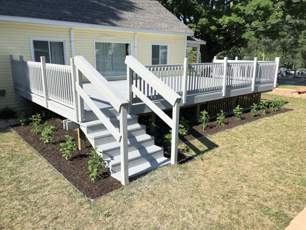 Custom yard maintenance with custom design across Frankfort, MI - Hospenthal Outdoor Service