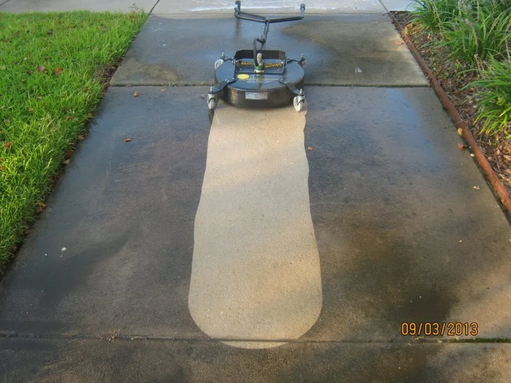 Professional lawn mowing service with custom design in Sugar Land, TX by Hot Water Pressure Washing