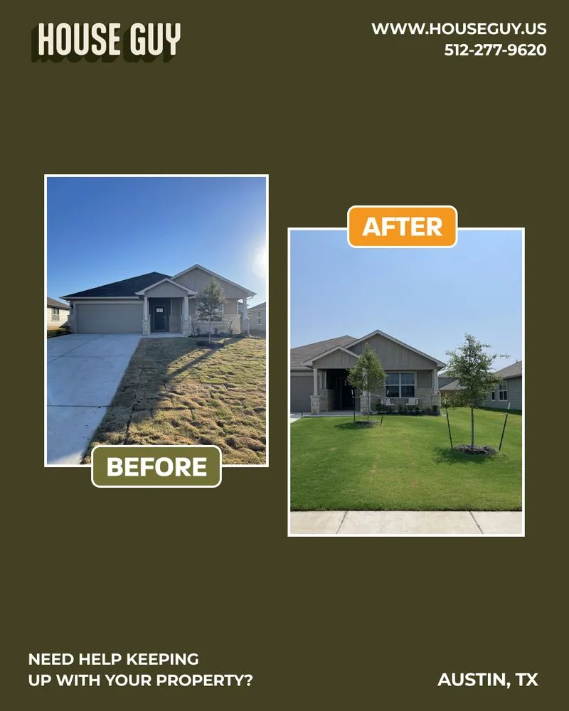 Custom landscaping services for beautiful yards in Bertram, TX by House Guy