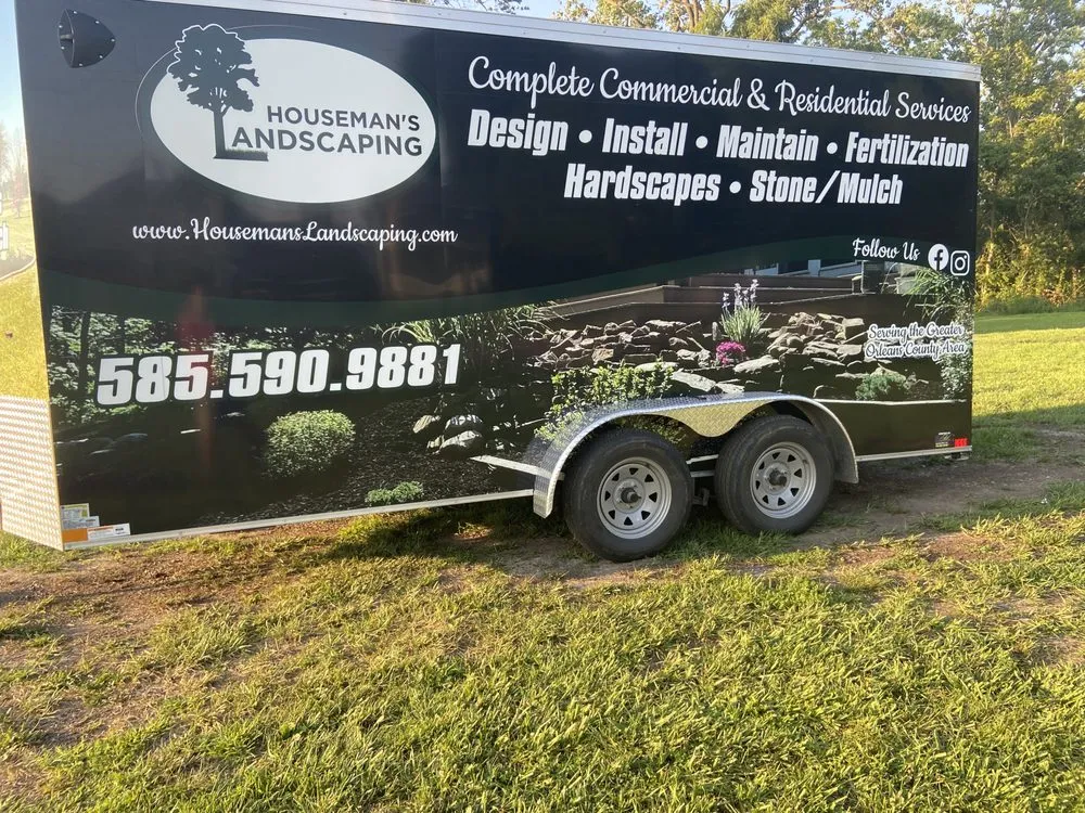 Reliable lawn care service for beautiful yards in Medina, NY by Houseman’s Landscaping