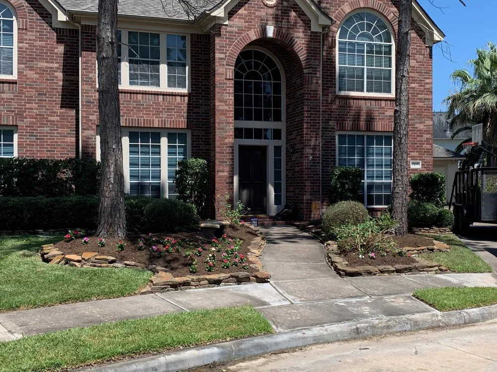 Top-rated landscape installation in Fresno, TX by Houston Lawn Care & Tree Service