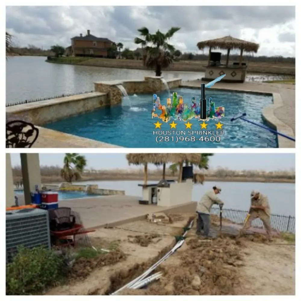 Custom yard cleanup service in Houston, TX by Houston Sprinkler