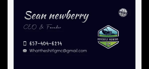 Hoverfly mowing Logo