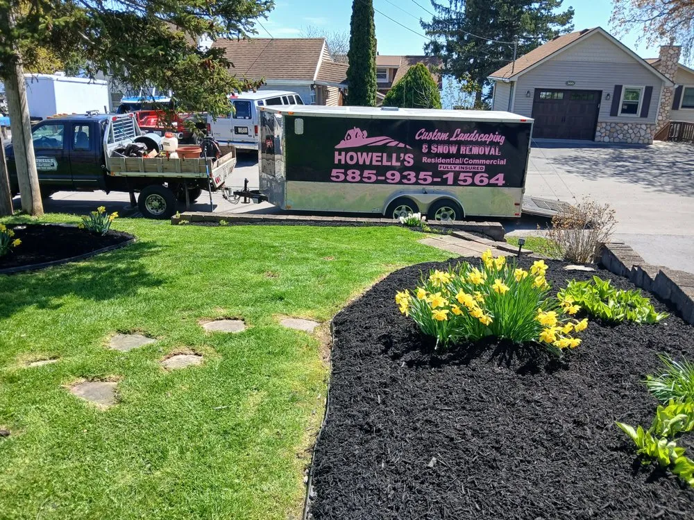 Trusted outdoor landscaping with custom design in Greece, NY by Howell's Custom Landscaping