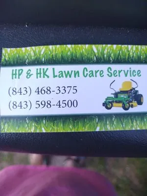 Hp & HK Lawn Care Service Logo