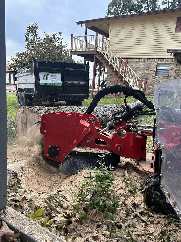 Professional lawn mowing service for homes in College Station, TX by HP Landscaping