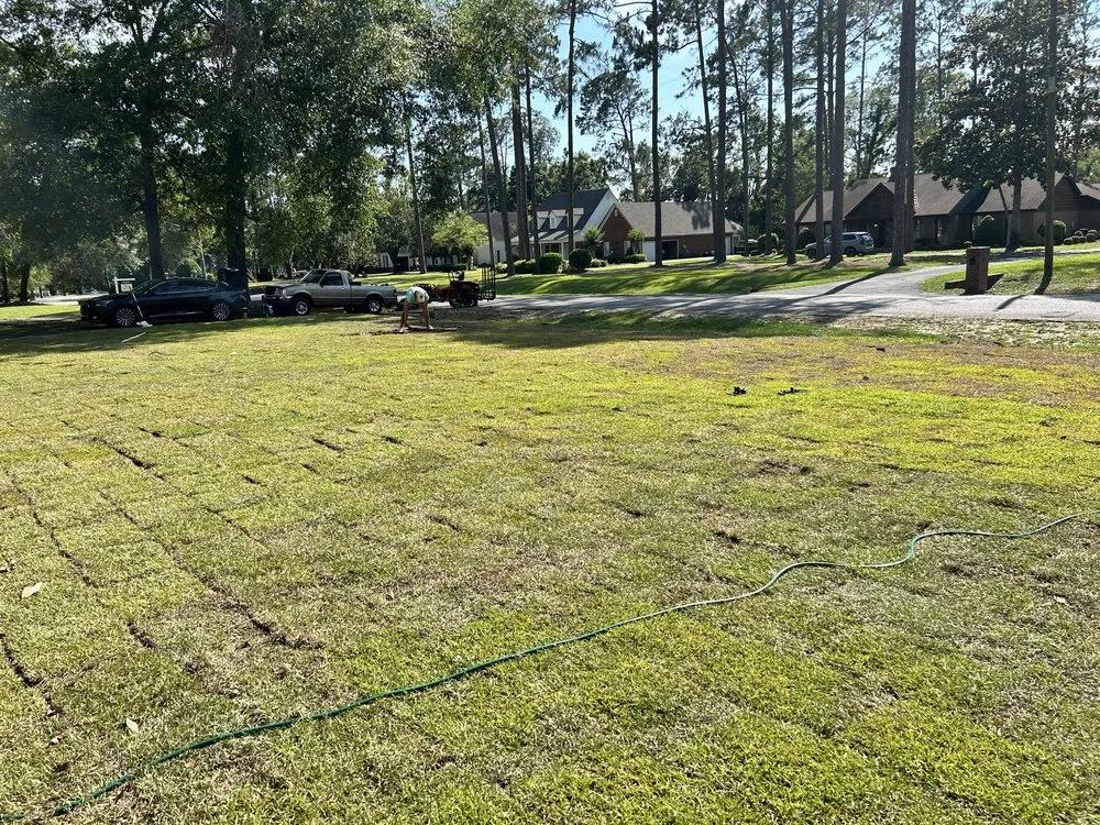 Custom landscape installation in Valdosta, GA - HP Mowing And Fencing