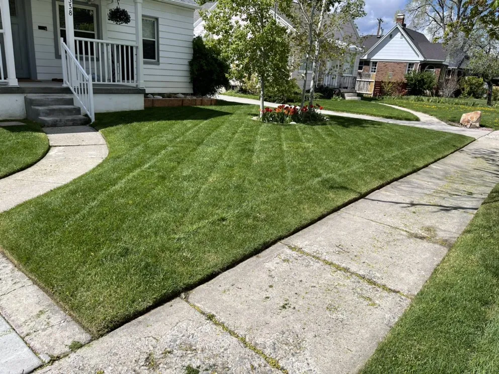 Custom lawn mowing service for residential properties in Midvale, UT by HR Landscaping Services