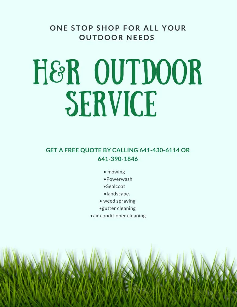 Expert garden landscaping in Mason City, IA by H&R Lawncare
