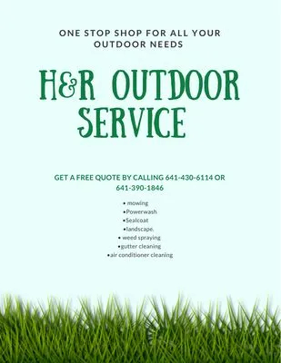 H&R Lawncare Logo