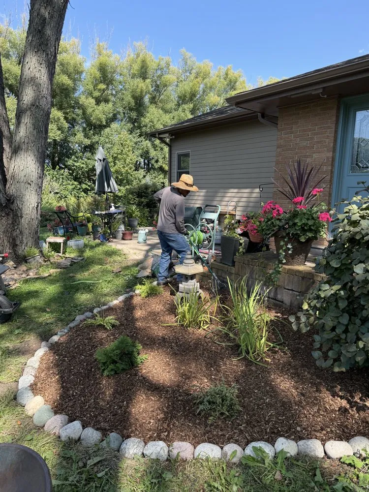 Custom garden landscaping in Crystal Lake, IL - HT Landscaping