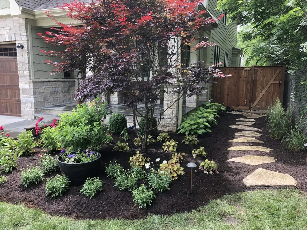 Professional garden landscaping for residential properties in York, SC by Hub Landscape & Lawn Care