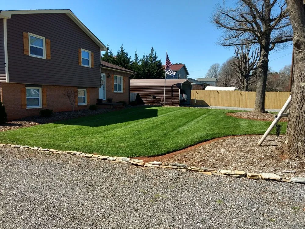 Reliable landscape installation for homes in Conover, NC by Hubbard's Landscaping & Lawn Care