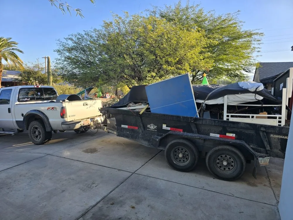 Professional outdoor landscaping with custom design in Tucson, AZ by Huber Dreamscapes & Junk Removal