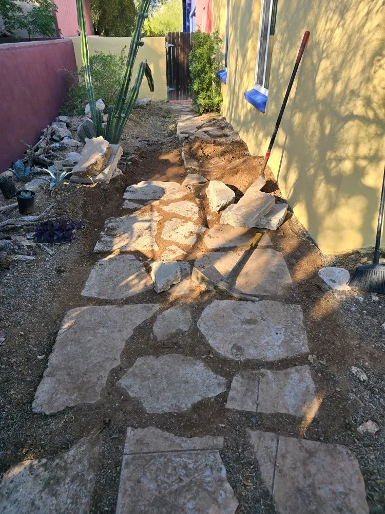 Expert yard cleanup service in Tucson, AZ by Huber Dreamscapes & Junk Removal