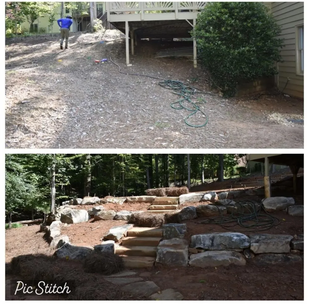 Affordable landscape installation in Winder, GA by Huber Outdoor Specialist