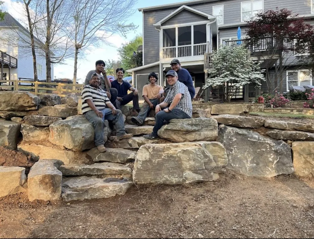 Trusted landscape installation for beautiful yards in Winder, GA by Huber Outdoor Specialist