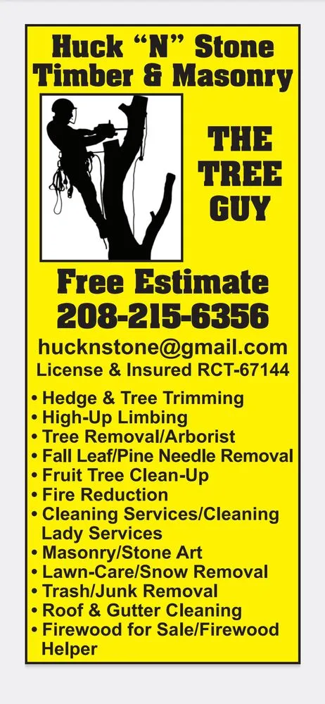 Custom yard cleanup service in Coeur d'Alene, ID by Huck N Stone Timber And Massonry