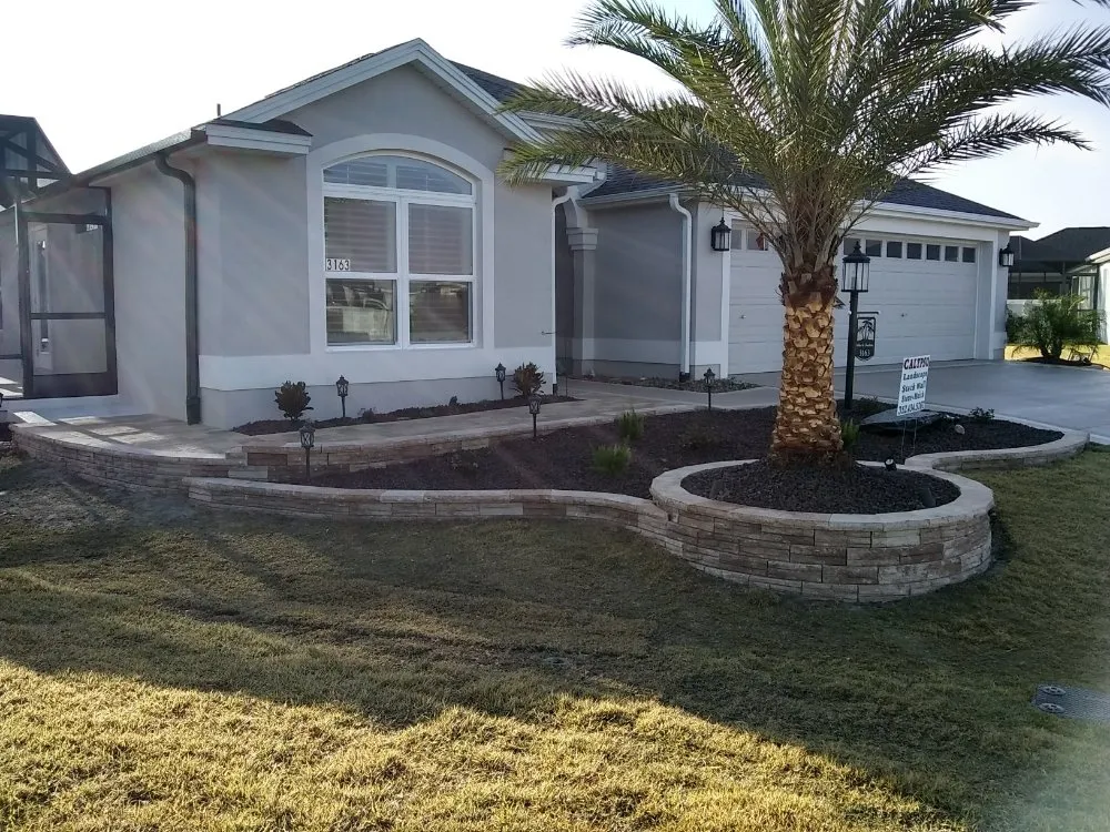 Custom garden landscaping in St. Augustine, FL by Huckleberry Landscaping