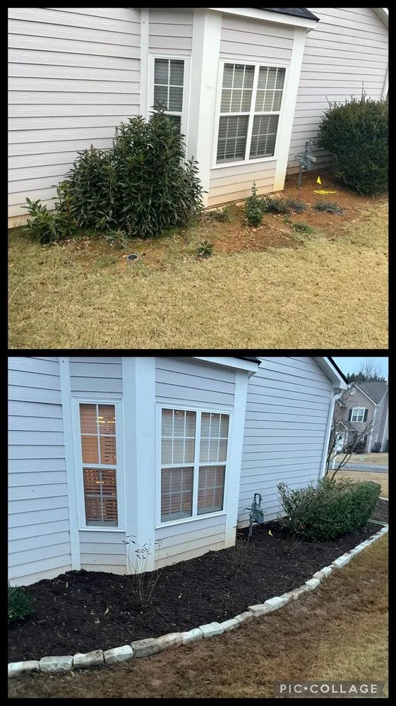 Professional garden landscaping for homes in Canton, GA by Hudson Landscape Services LLC