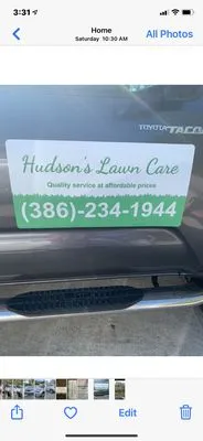 Hudson’s Lawn Care Logo