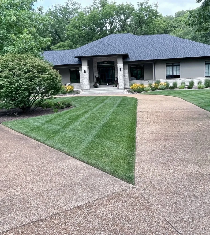 Professional landscape installation with custom design across Collinsville, IL - Huerta Outdoors