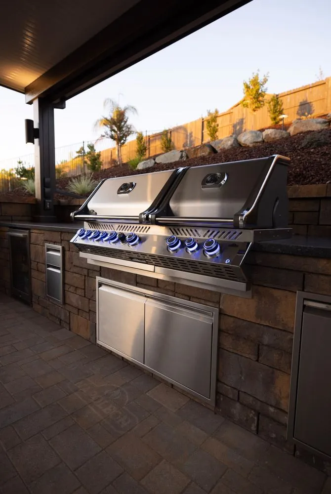 Custom landscape installation with custom design across El Dorado Hills, CA - Hughes Landscape