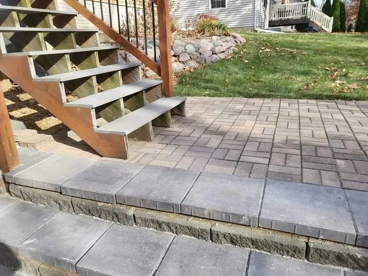 Custom garden landscaping for homes in Bartonville, IL by Hughes Lawn Care & Landscaping