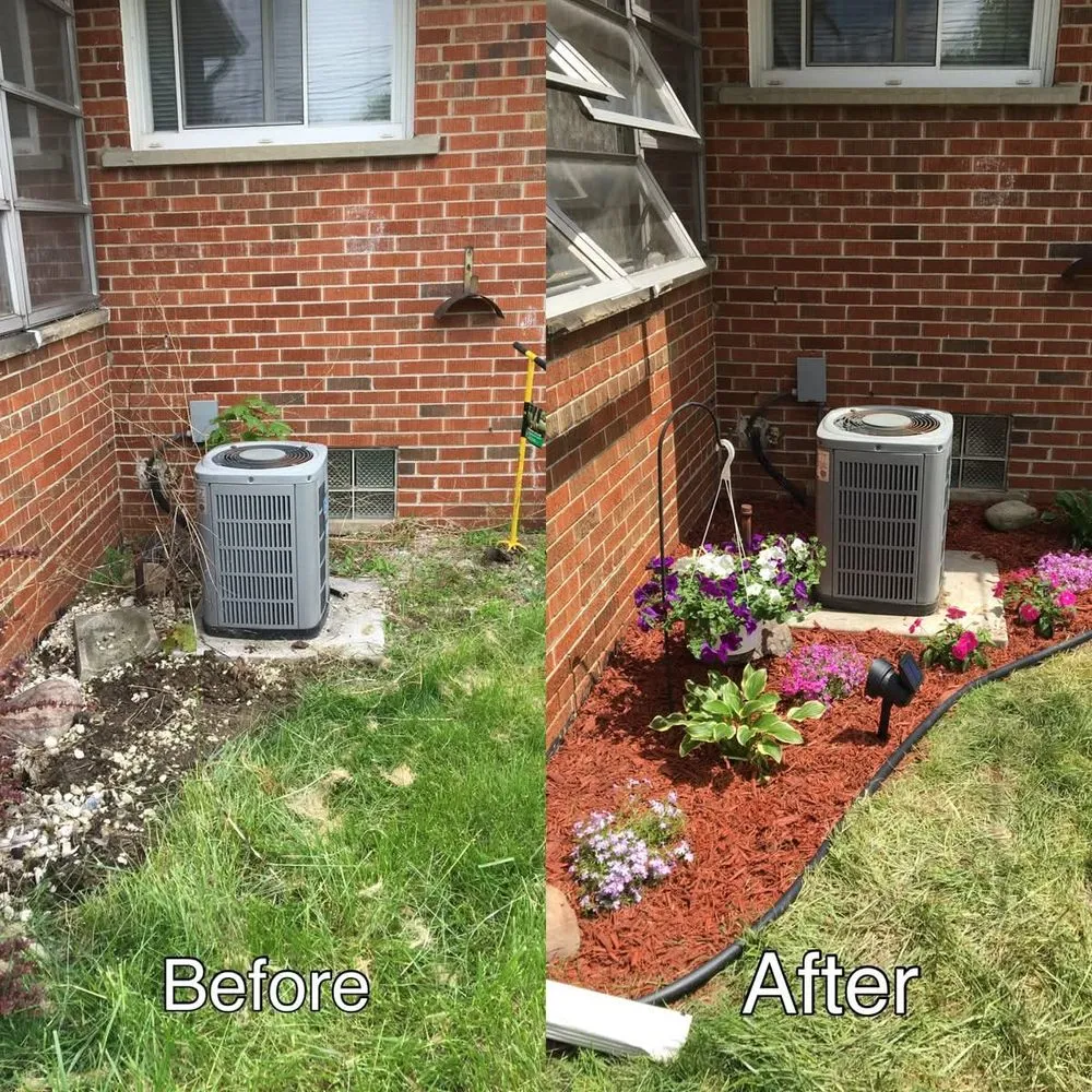 Custom garden landscaping in Bartonville, IL - Hughes Lawn Care & Landscaping