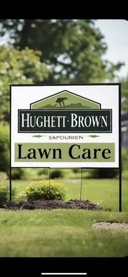 Hughett Brown Lawn Care Logo