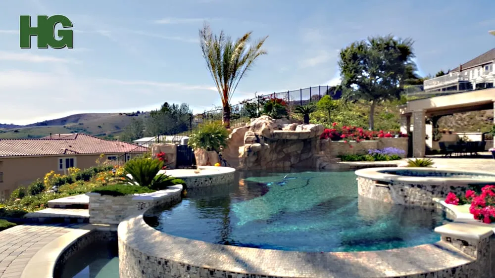 Professional lawn mowing service with custom design in La Habra, CA by Hugo's Gardening