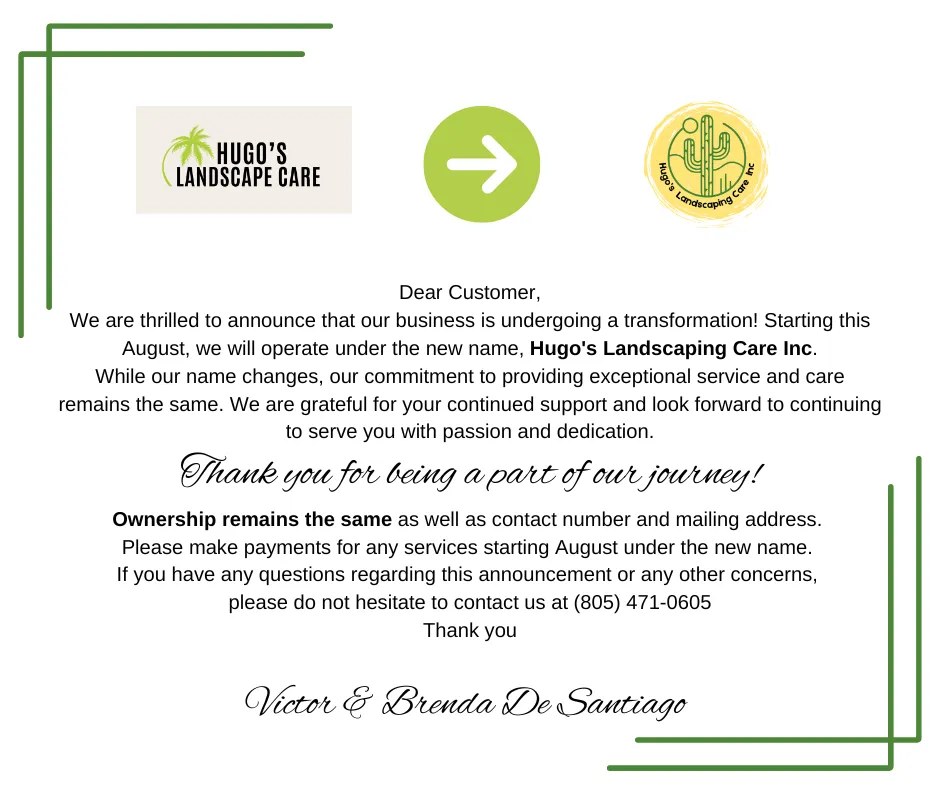 Top-rated yard maintenance in Arroyo Grande, CA by Hugo's Landscaping Care