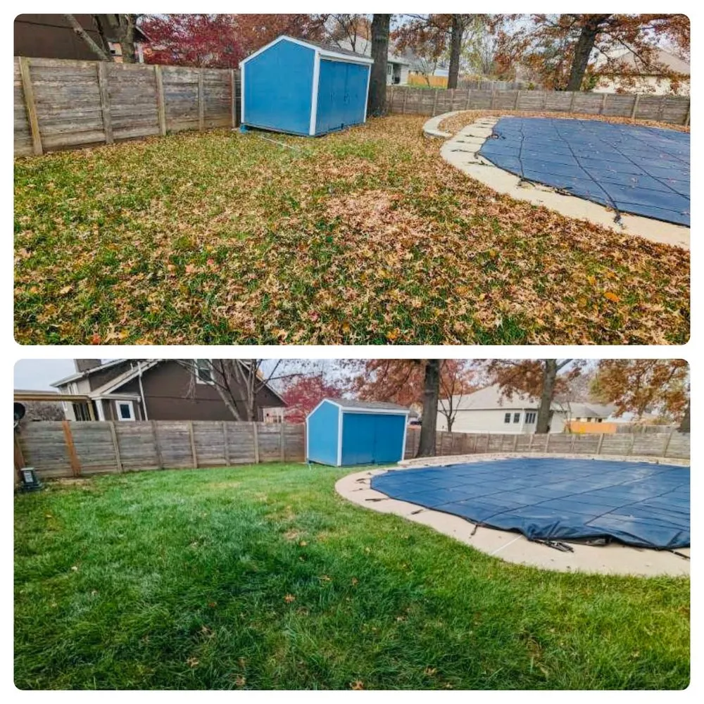 Reliable yard cleanup service for homes in Oak Grove, MO by Hull & Sons Land Services