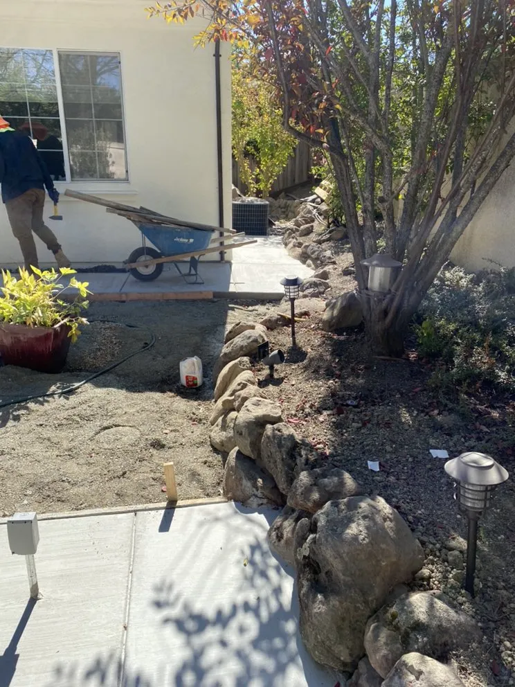 Local landscape installation for homes in Pittsburg, CA by Hulu’s Concrete & Landscaping