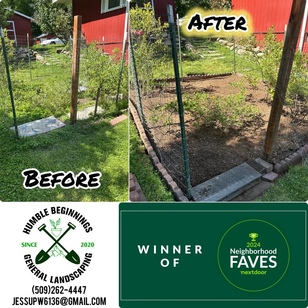 Custom landscape design for homes in Deer Park, WA by Humble Beginnings General Landscaping