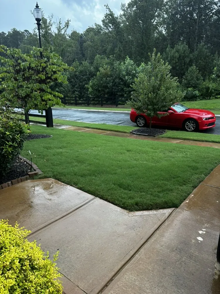 Professional outdoor landscaping with custom design across Woodstock, GA - Humble Hero Solutions