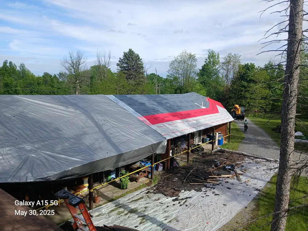 Custom yard cleanup service in Altona, NY by Humble Homes