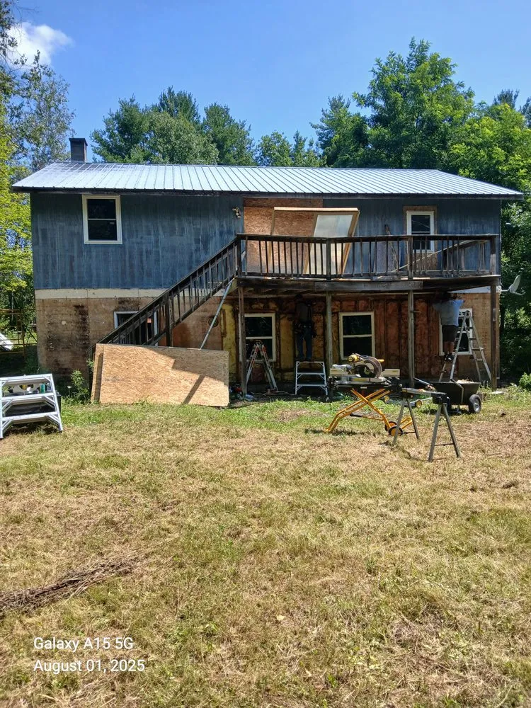 Local landscape installation in Altona, NY by Humble Homes