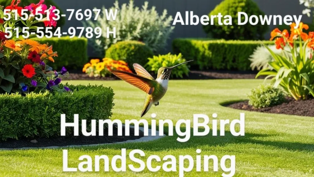 Affordable lawn mowing service in Des Moines, IA by Humming Bird Landscaping